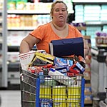 Honey Boo Boo's mom stocked up on a number of calorific items including at least six four pound tubs of sugar, each containing approximately 6804 calories.